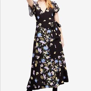 Free people gorgeous jess floral print wrap dress